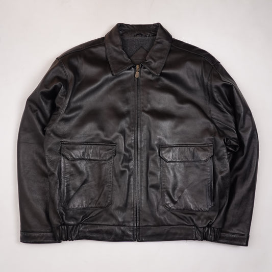 Vintage Lamb Leather Jacket - Size L