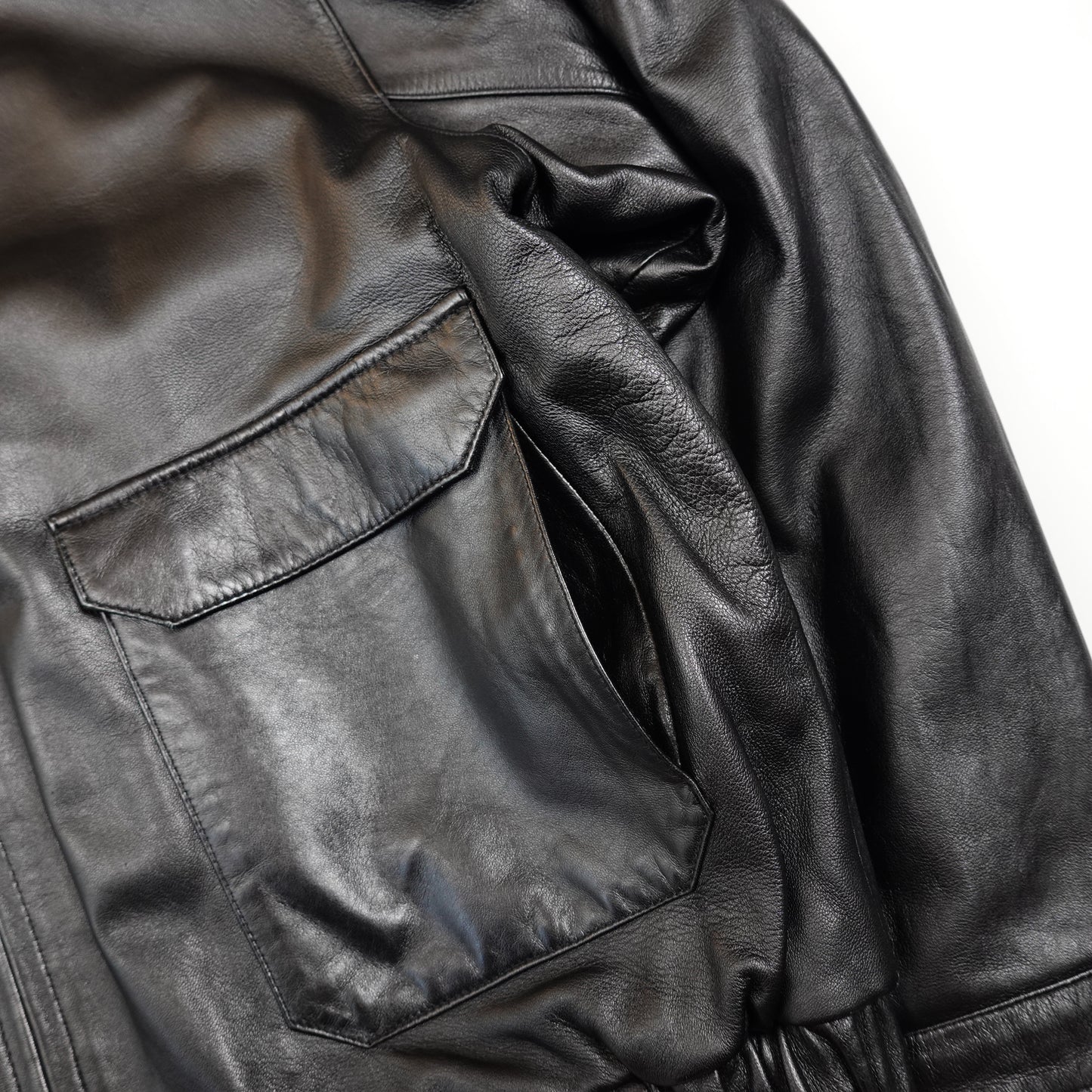 Vintage Lamb Leather Jacket - Size L