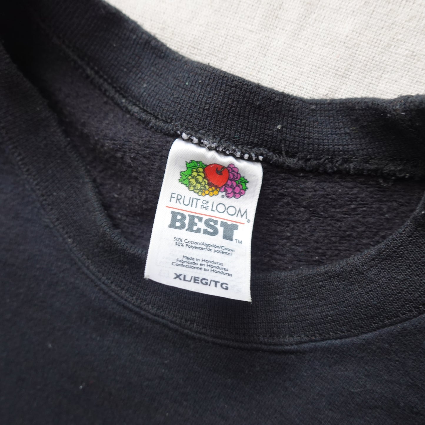 Vintage Black Blank Crew - Size XL