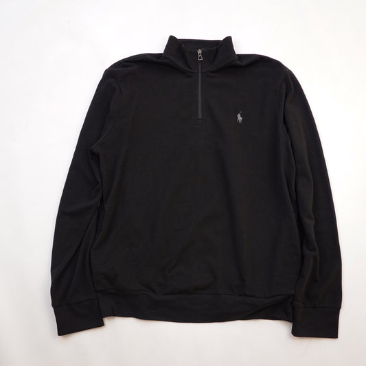 Polo RL 1/4 Black Zip Up - Size L