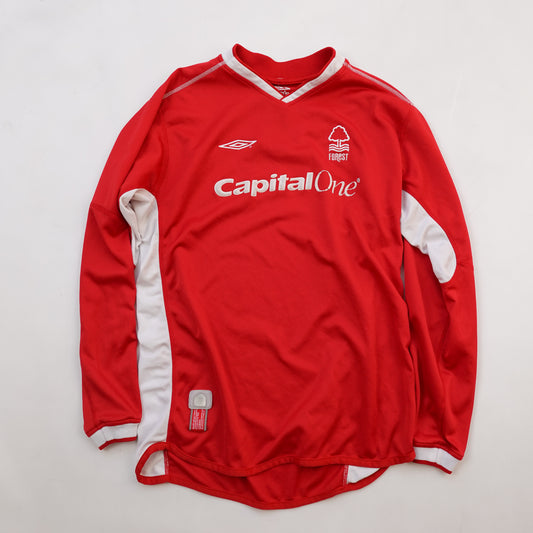 2003/04 Nottingham Forest L/S Home Jersey - Size S