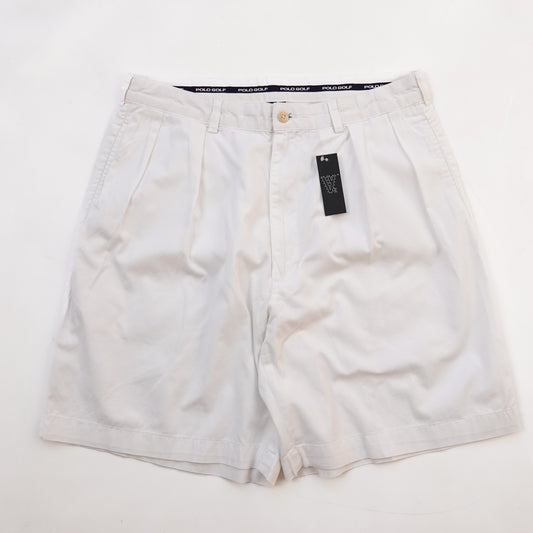 Polo RL Golf Pleated White Shorts - Size 33
