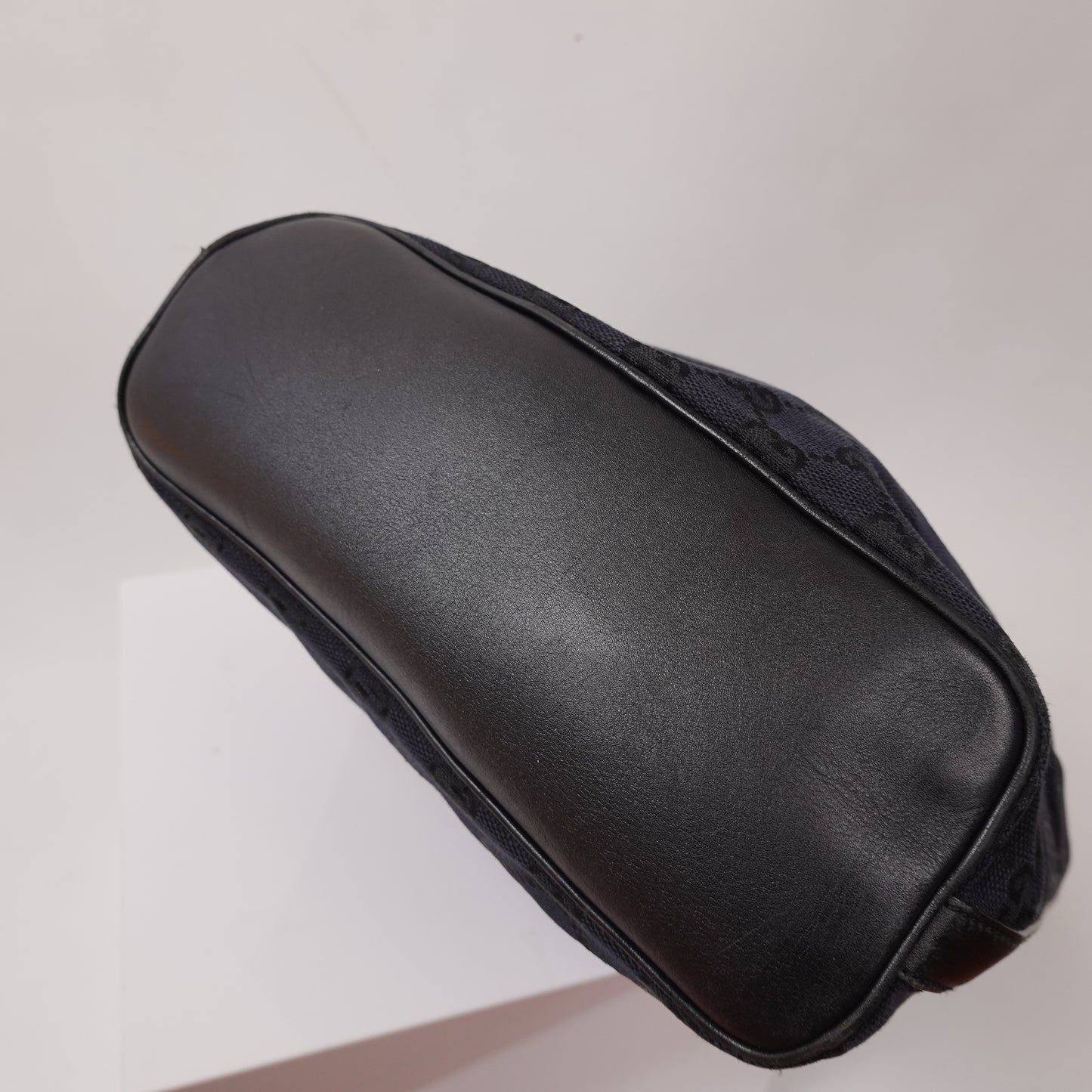 Gucci Black Monogram Hobo Shoulder Bag