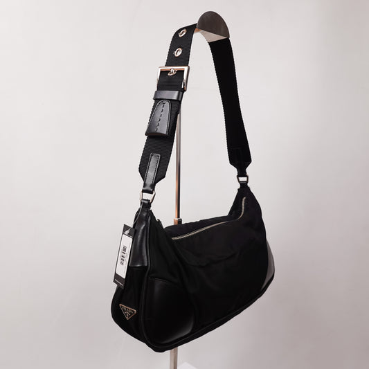 Vintage Prada Nylon & Leather Hand Bag
