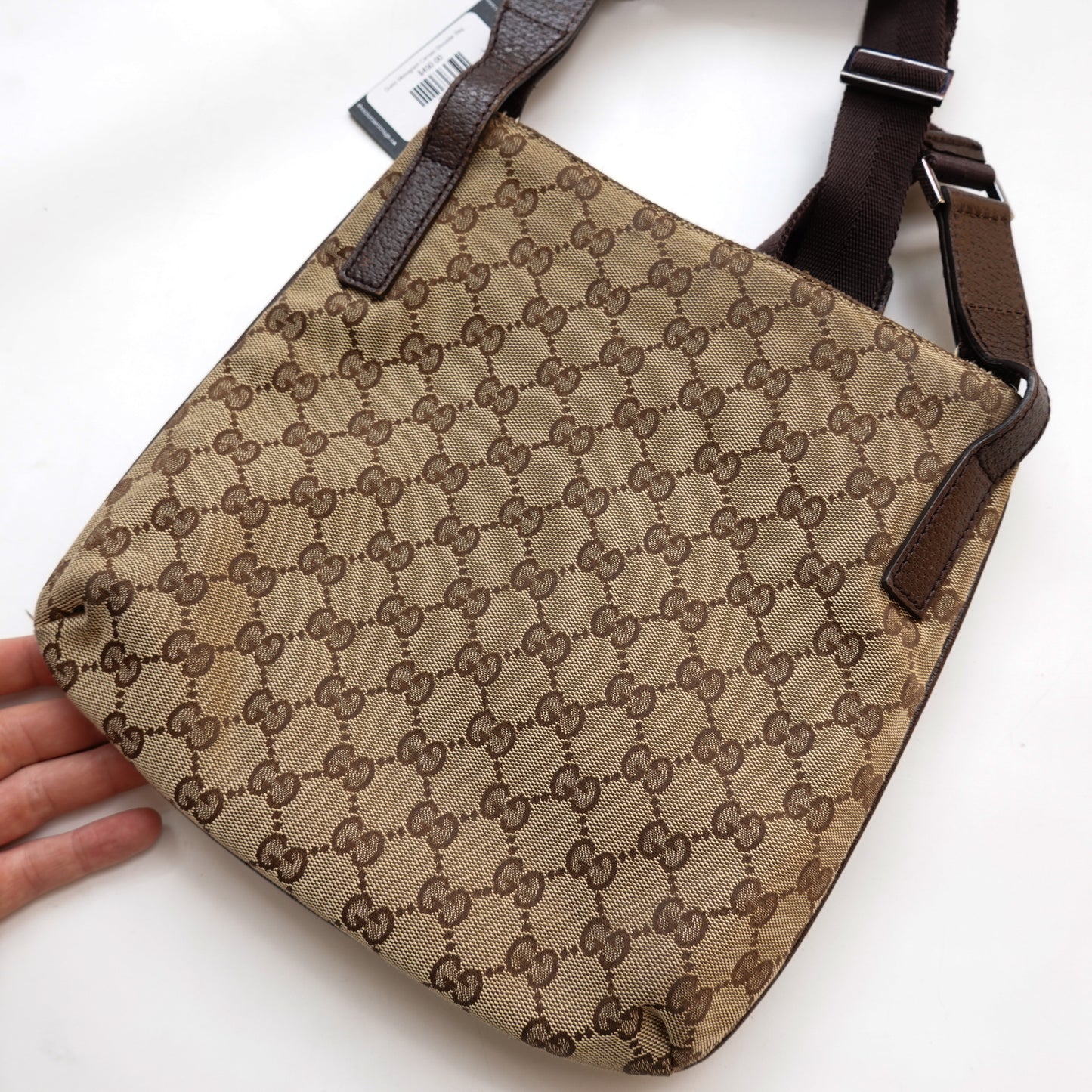 Gucci Monogram Canvas Shoulder Bag