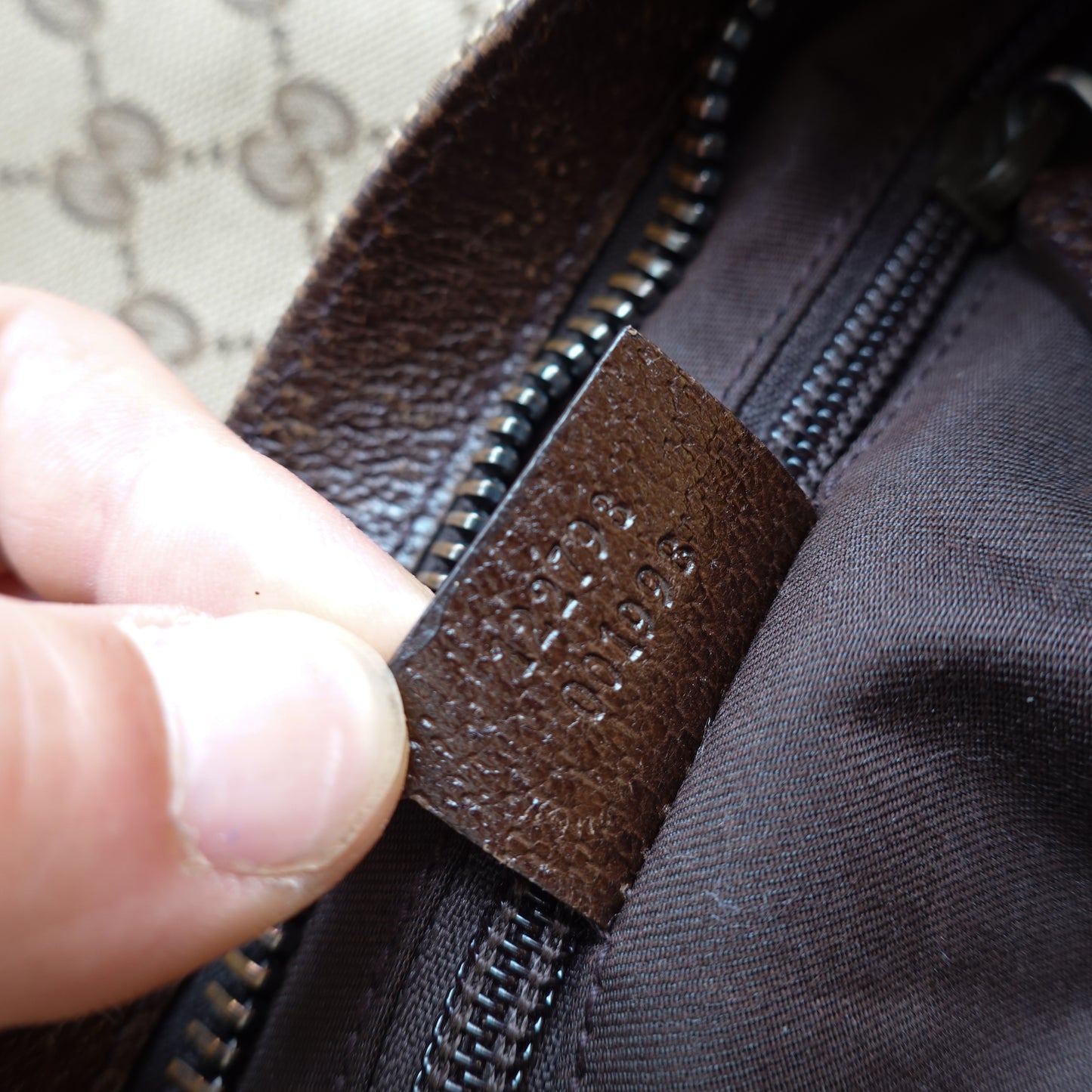 Gucci Monogram Canvas Shoulder Bag