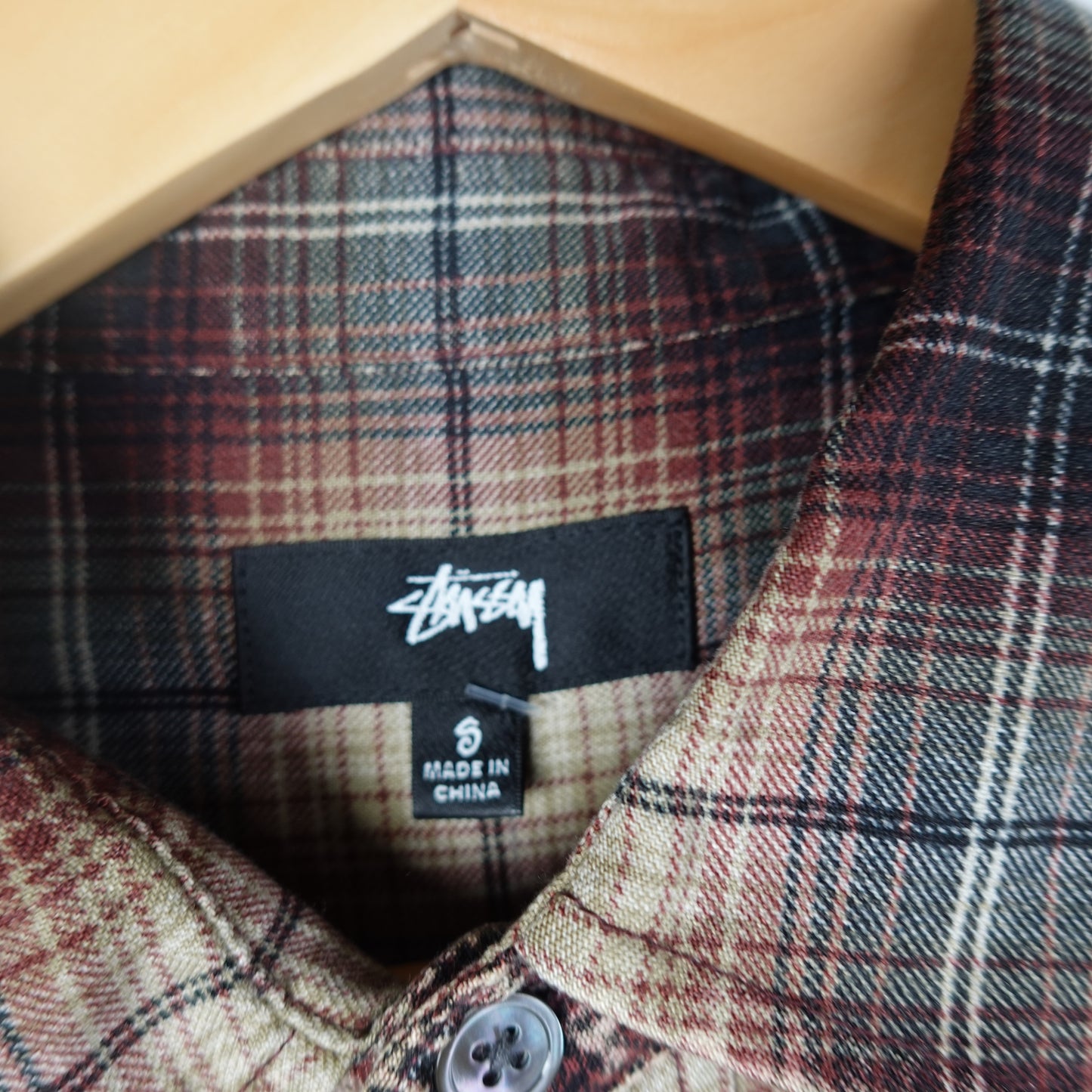 Stussy Light Flannel Shirt - Size S