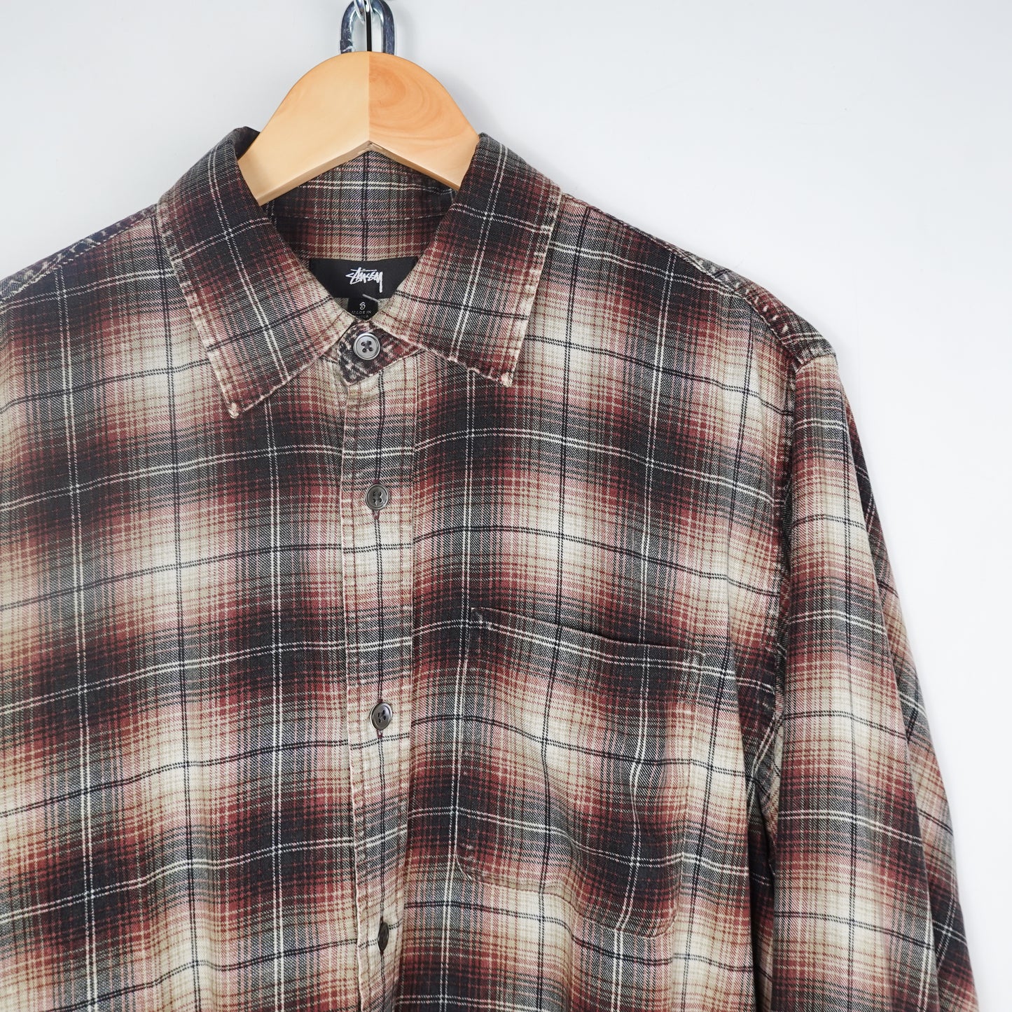 Stussy Light Flannel Shirt - Size S