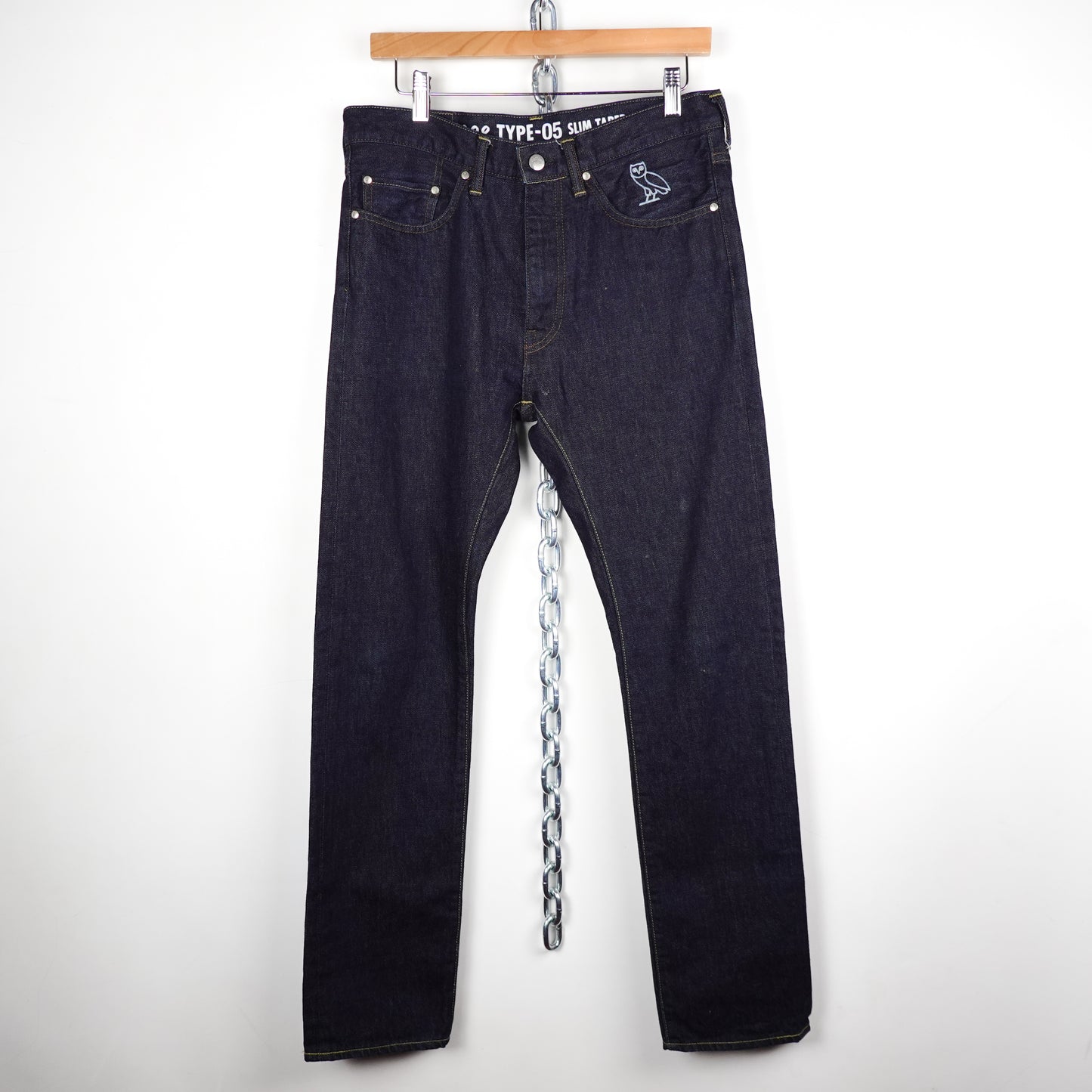 Bape OVO Indigo Sim Taper Denim - Size 31