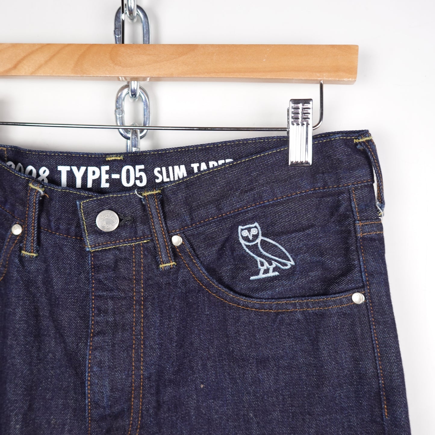 Bape OVO Indigo Sim Taper Denim - Size 31