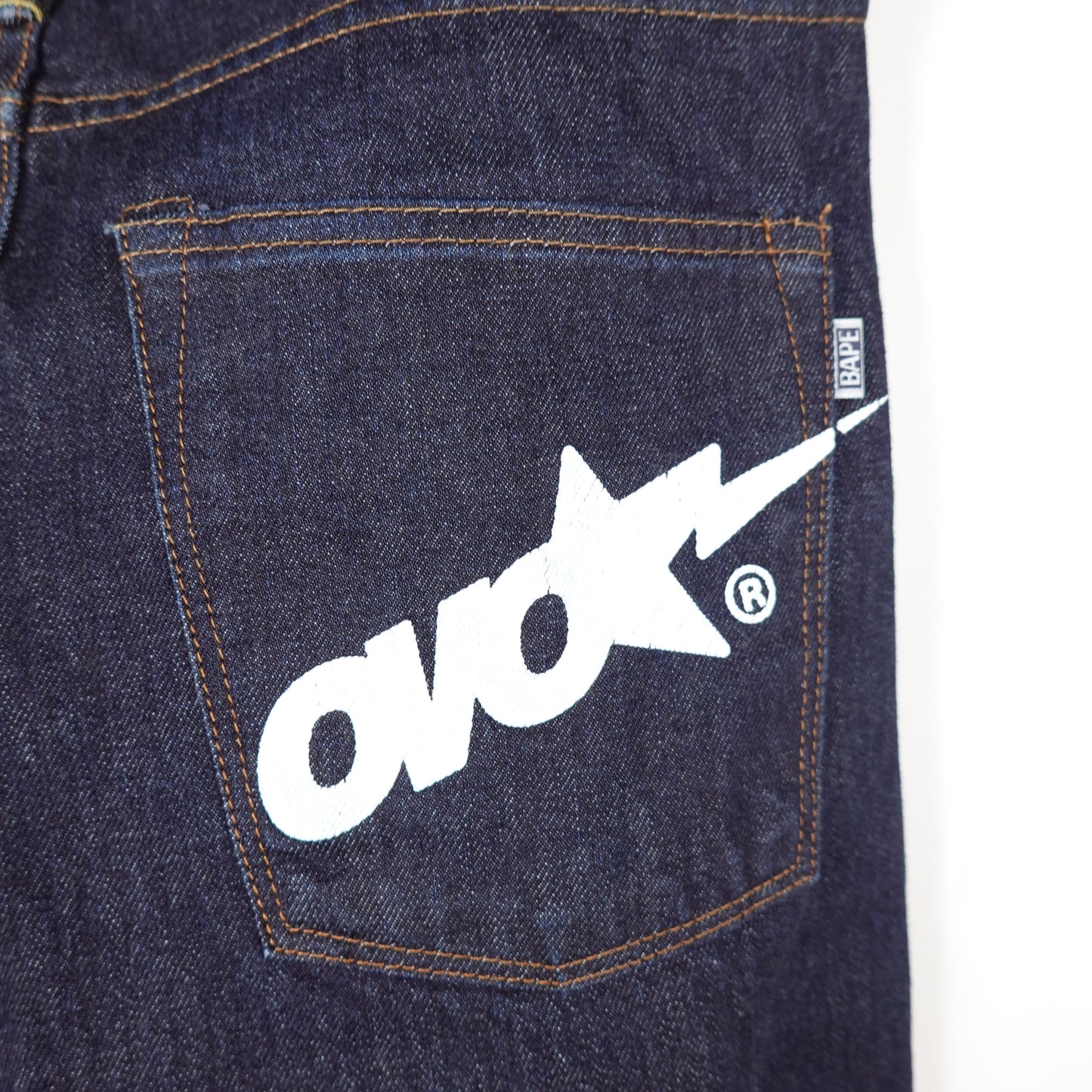 Bape OVO Indigo Sim Taper Denim - Size 31