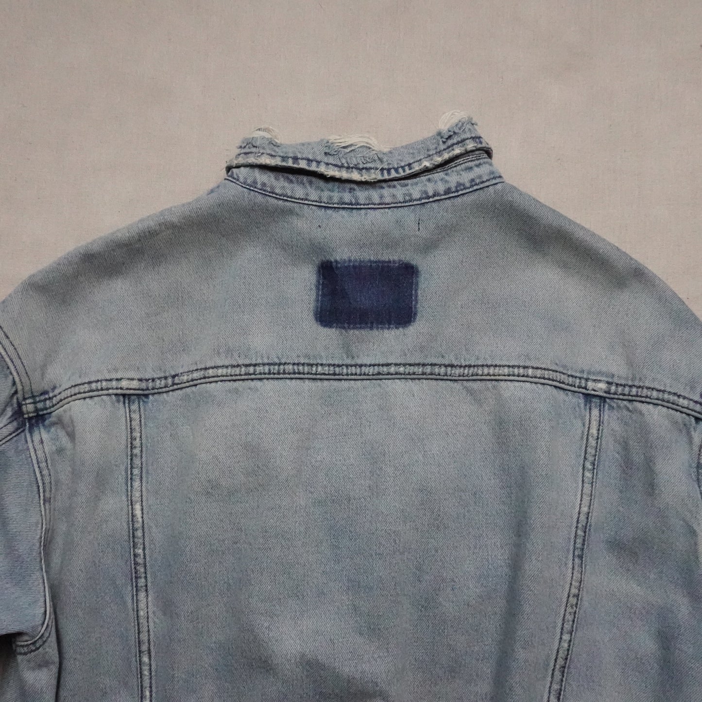 Ksubi Distressed Denim Jacket - Size XL