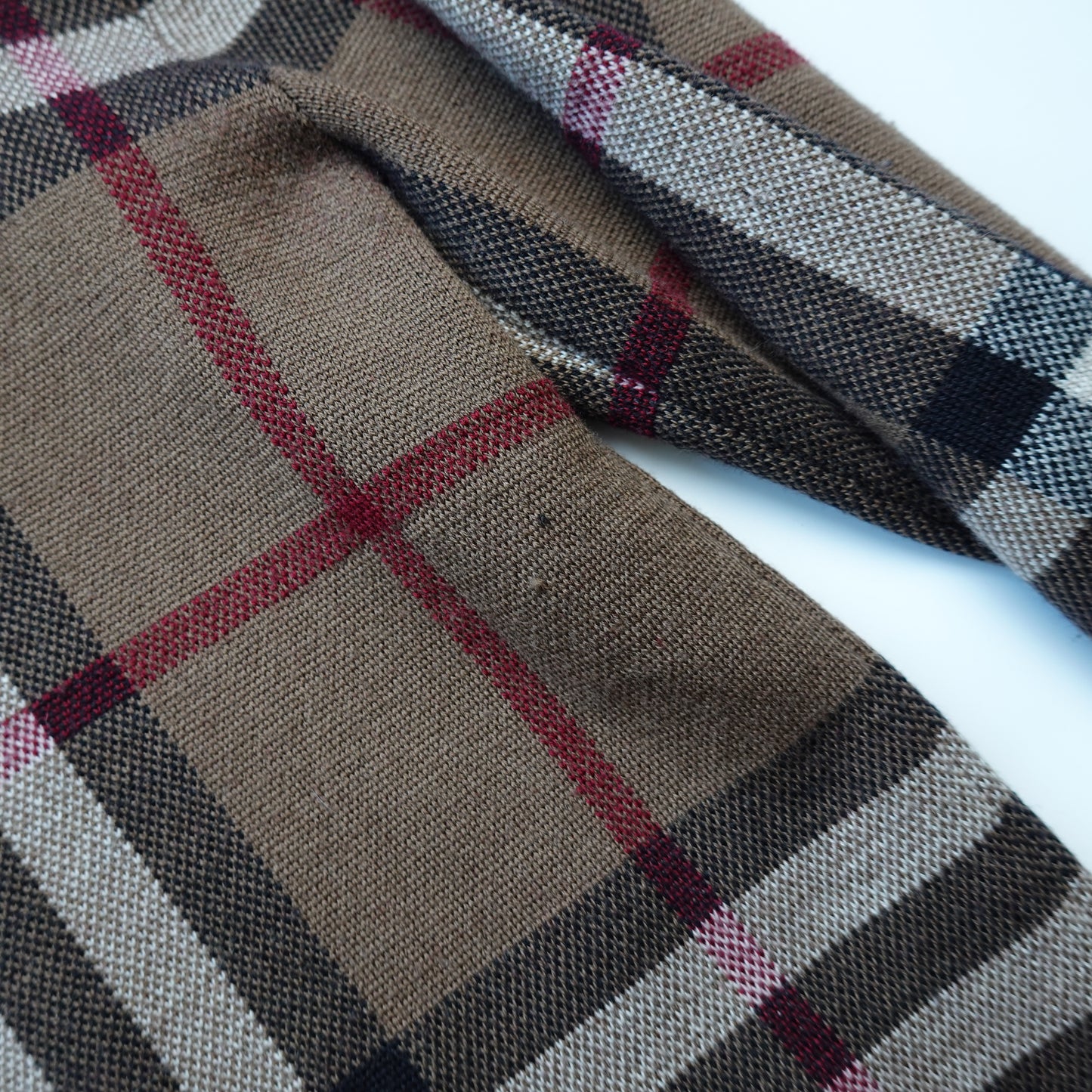 Burberry Nova Check Wool Sweater - Size XL
