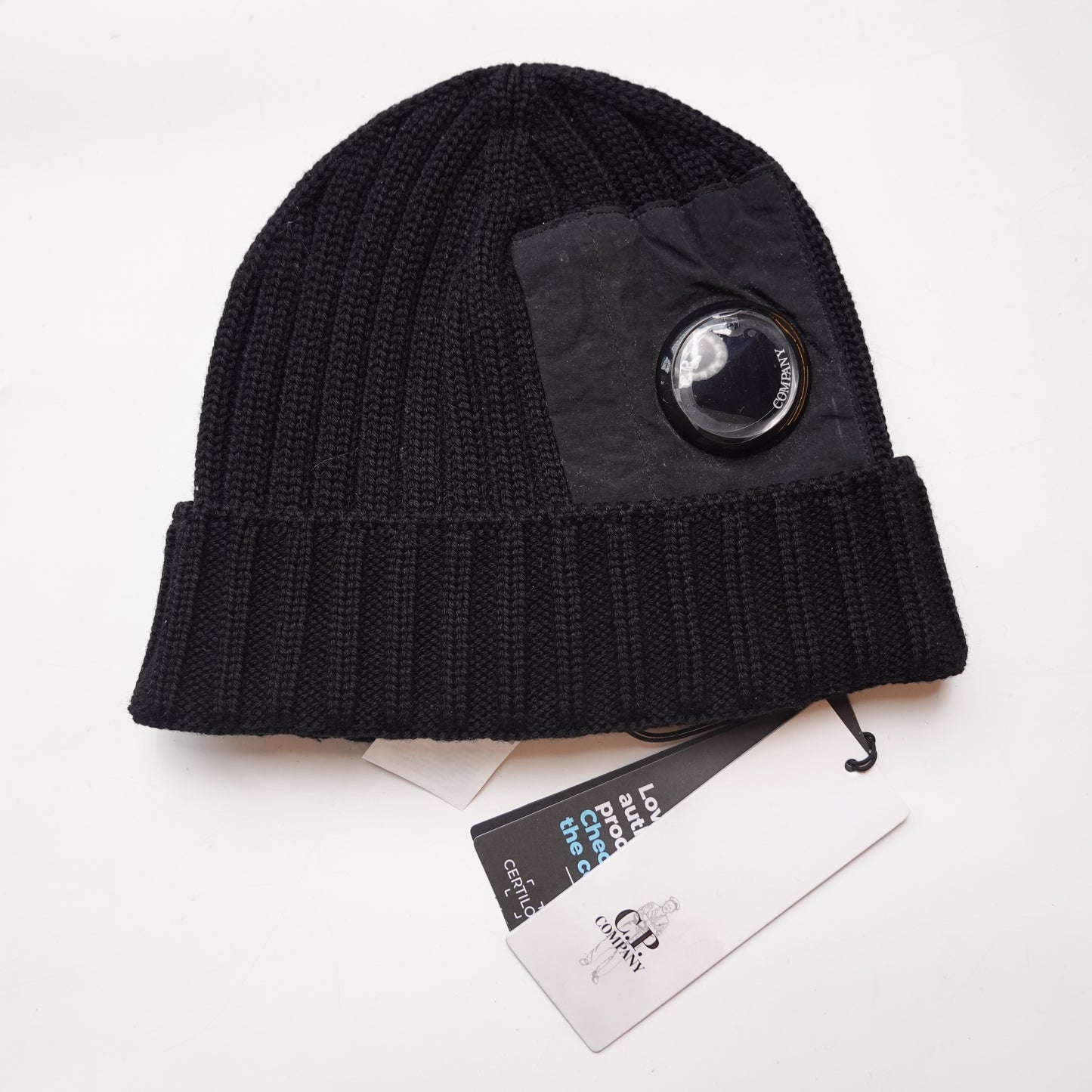 CP Company Merino Wool Beanie BLACK