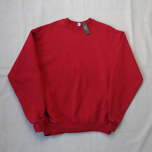 LA Apparel Heavy Crew Neck RED - Size L