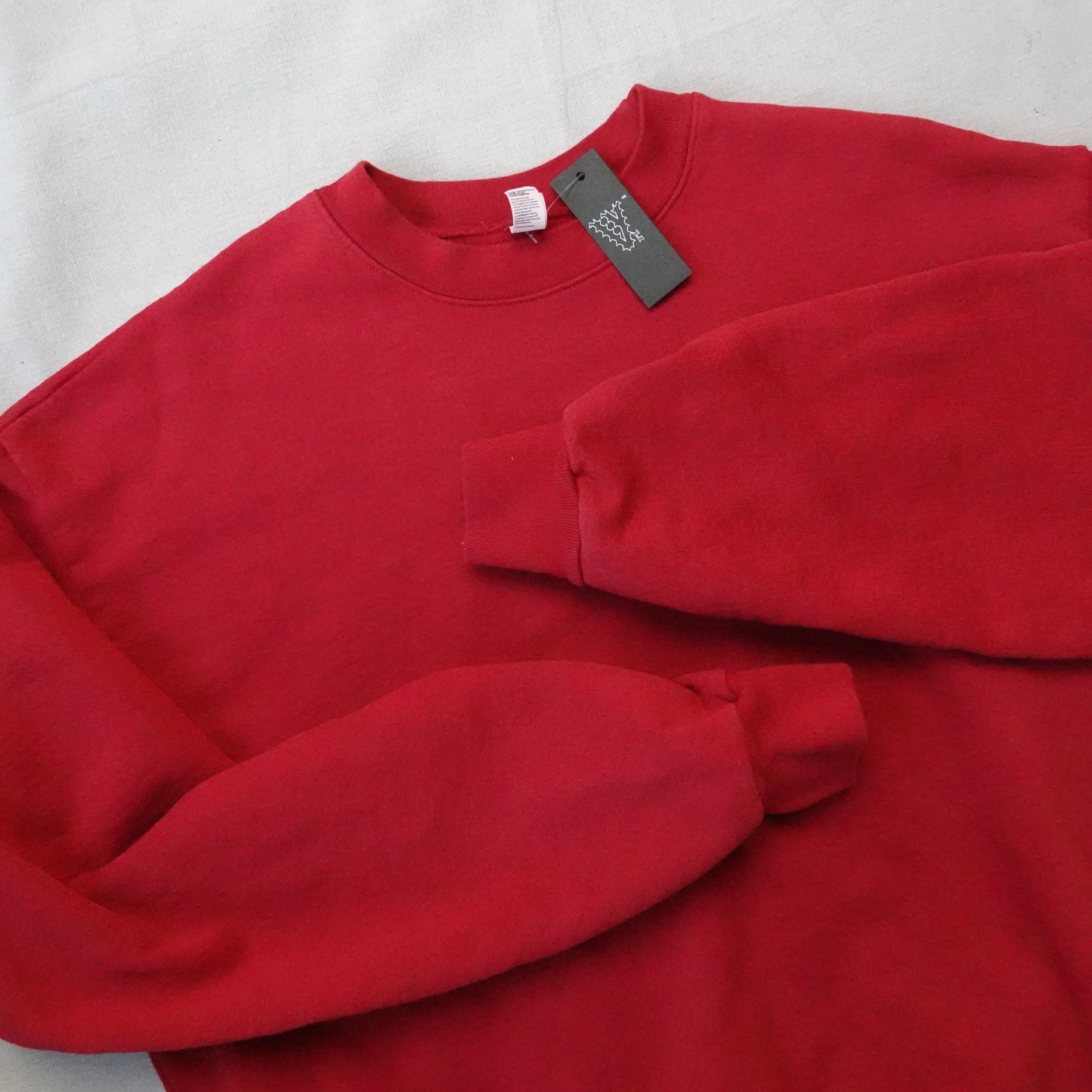 LA Apparel Heavy Crew Neck RED - Size L