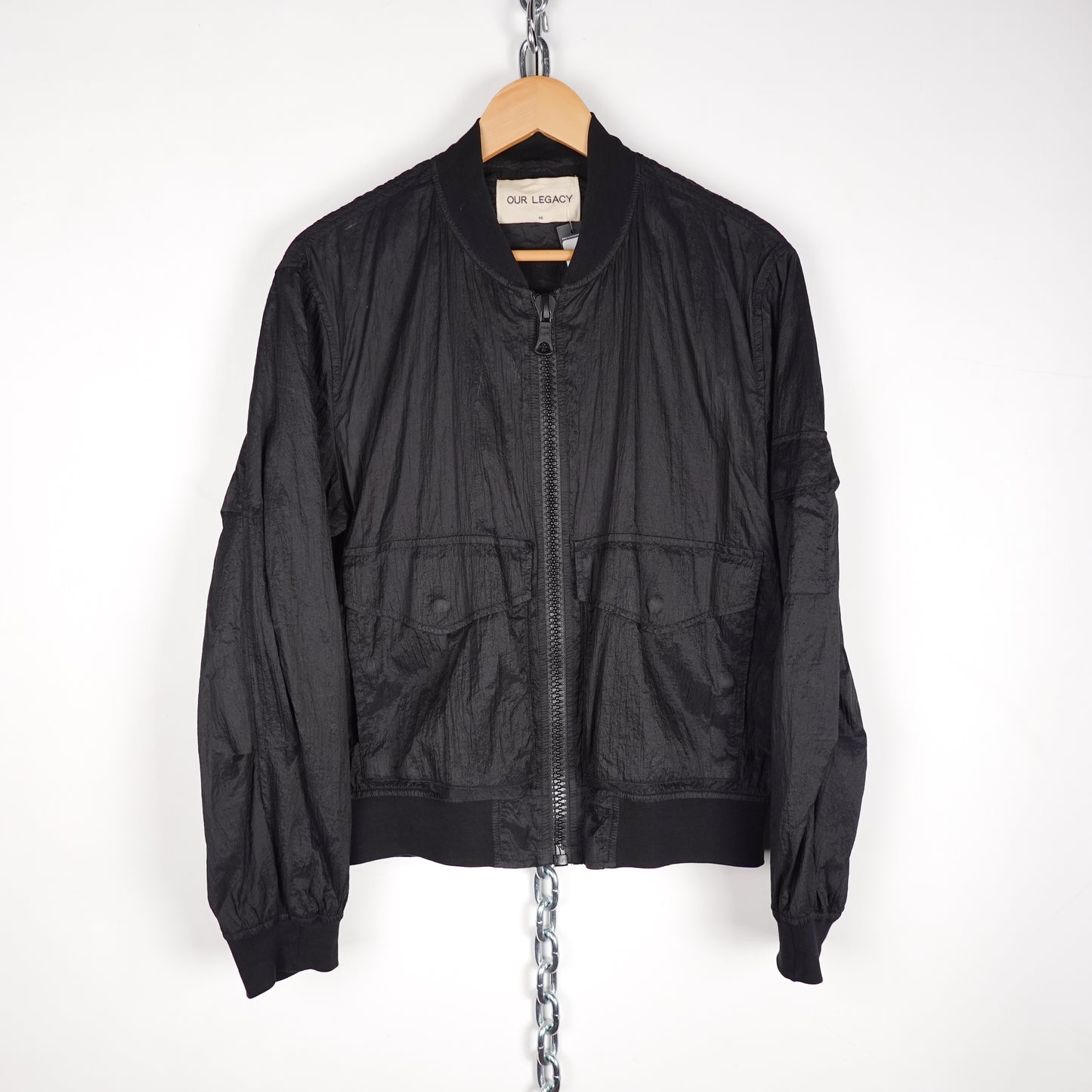 Our Legacy Parachute Black Jacket - Fits S