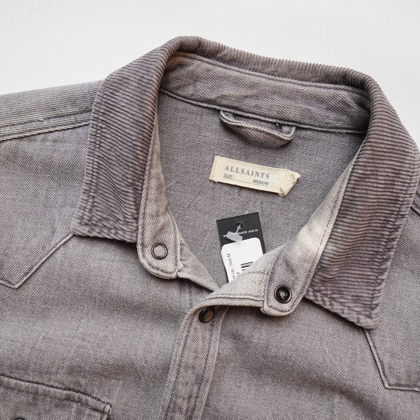 All Saints Denim Button Up - Size M