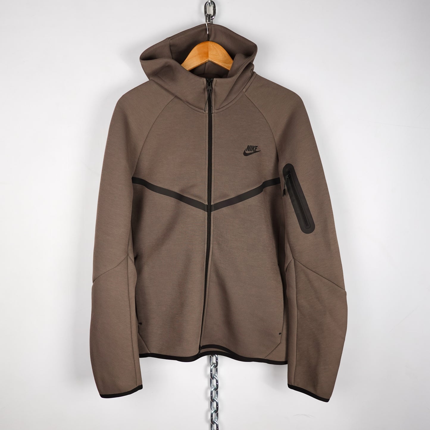 Nike Brown Tech Fleece Hoodie - Size M