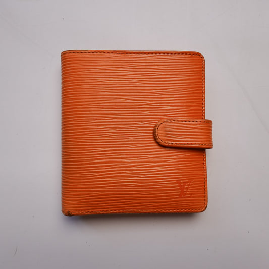2004 Louis Vuitton Orange Epi Wallet