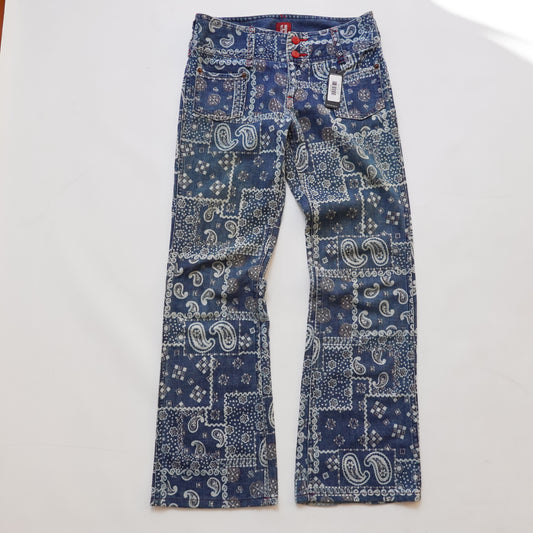 Hysteric Glamour Paisley Flare Pants - Size 28