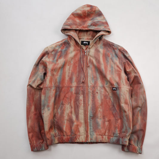 Stussy Dyed Hooded Work Jacket - Size M