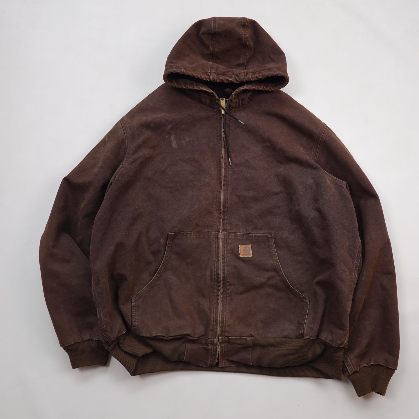 Carhartt Hooded Brown Jacket - Size XXL
