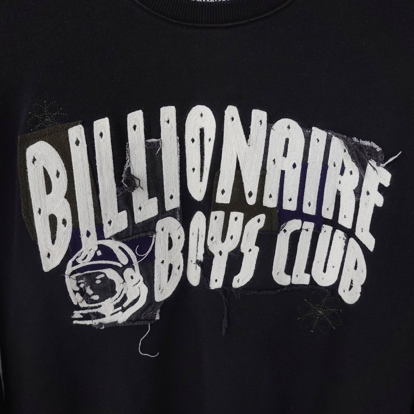 BBC Patch Work Spell Out Crewneck - Size M