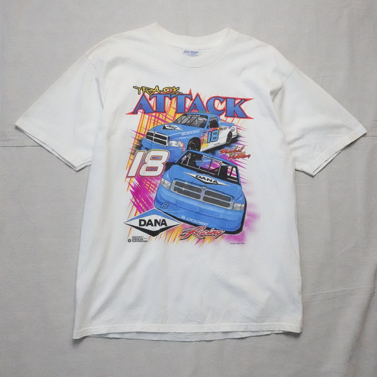 Vintage Track Attack Racing Tee - Size XL