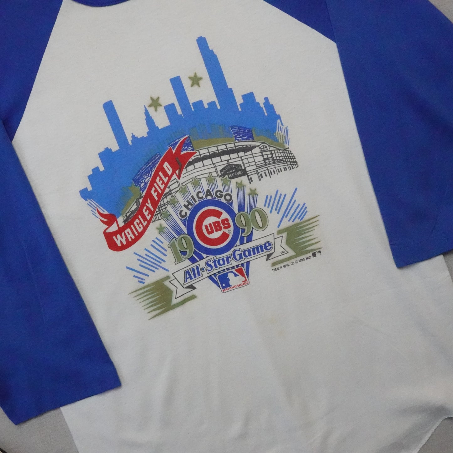 1990 Chicago Cubs All Star Raglan - Size L