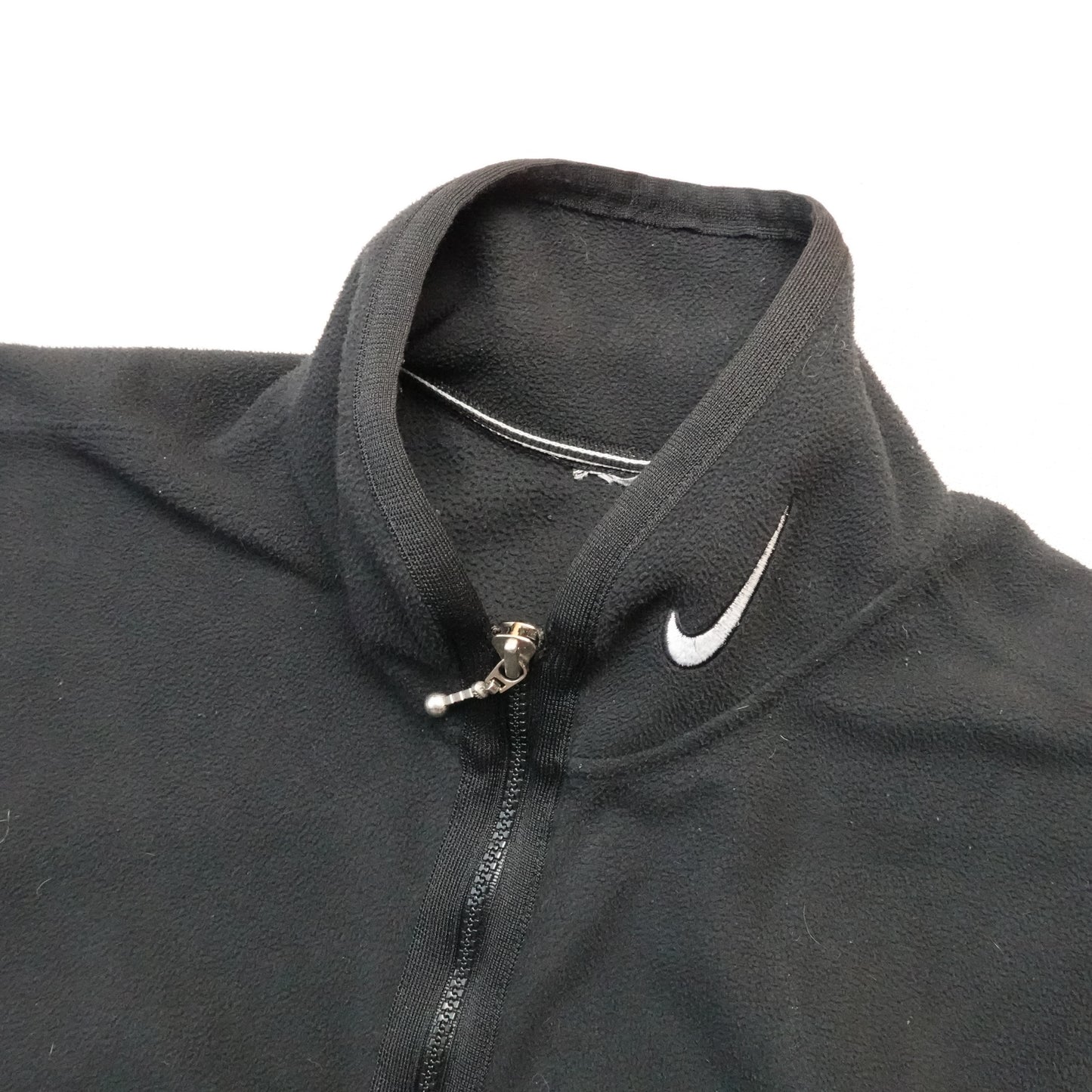 1990s Nike Fleece Vest Black - Size M