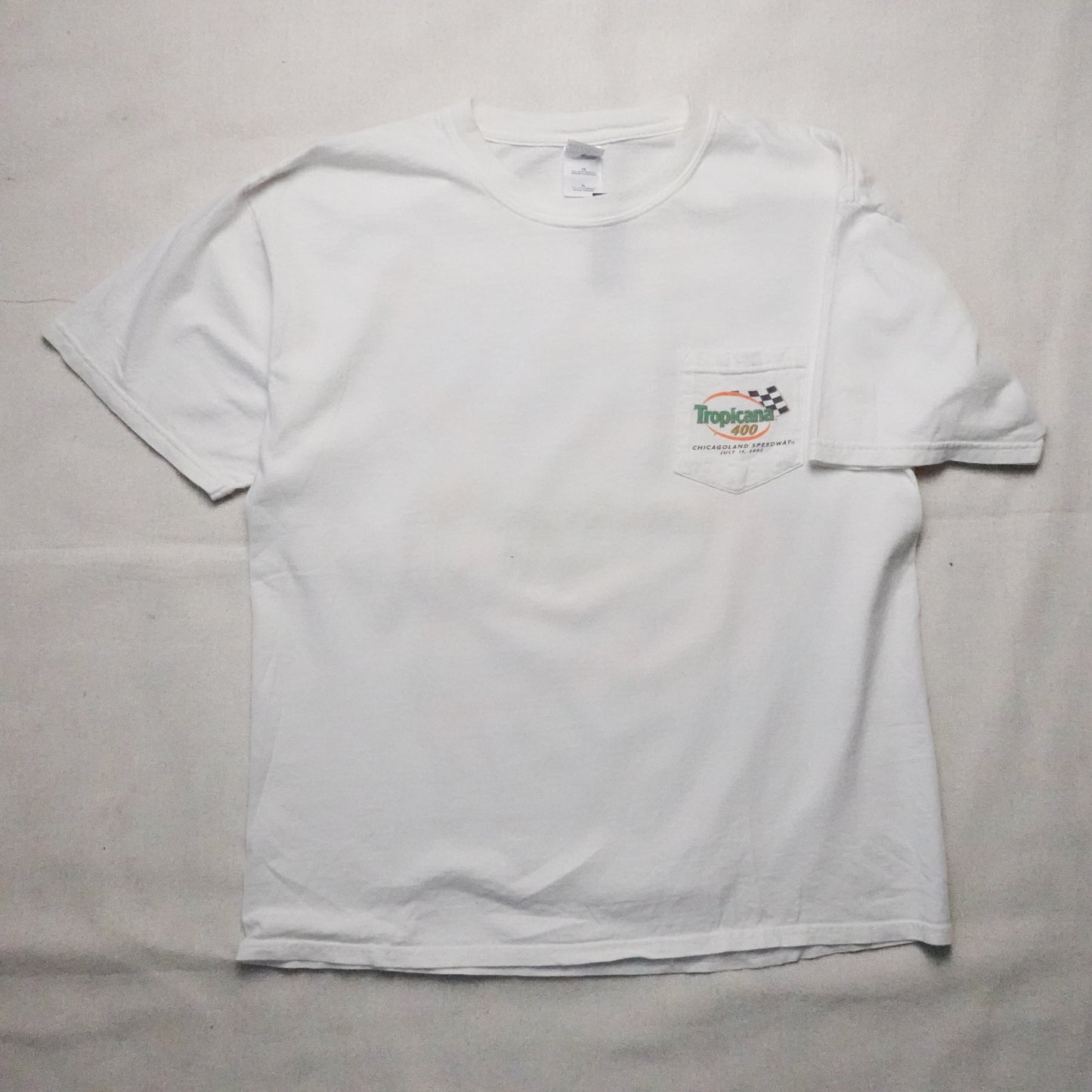 2002 Nascar Tropicana 400 Racing tee - Size XL