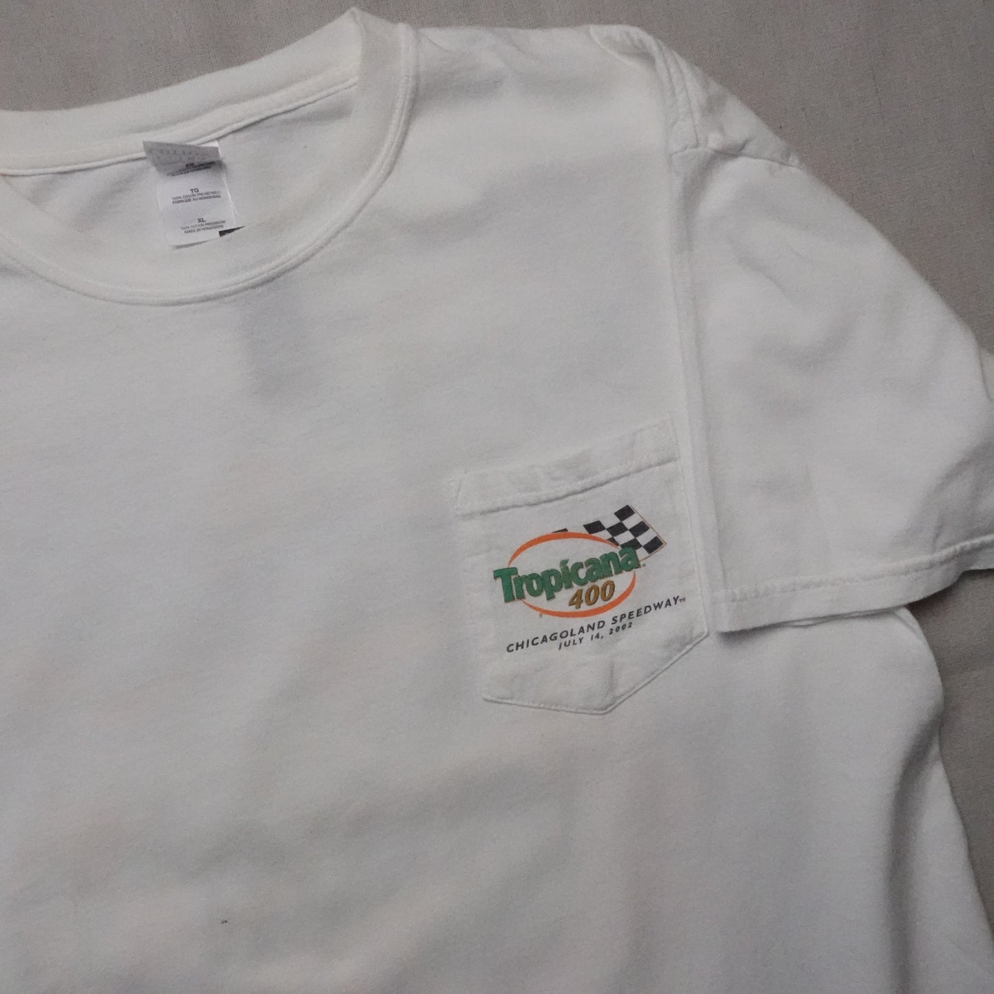 2002 Nascar Tropicana 400 Racing tee - Size XL