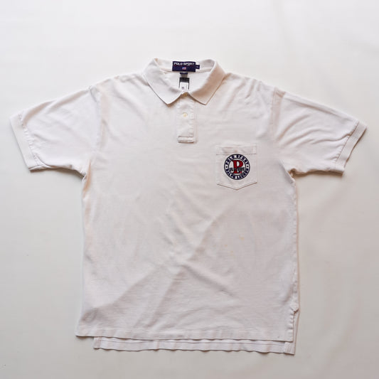 Vintage Polo Sport White Polo - Size XL