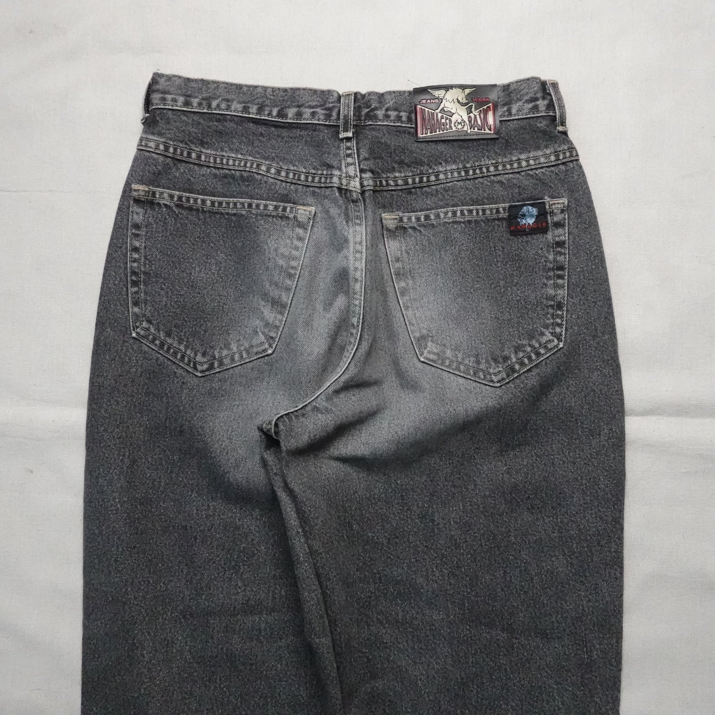 Vintage Manager Basics Faded Jeans - Size 32