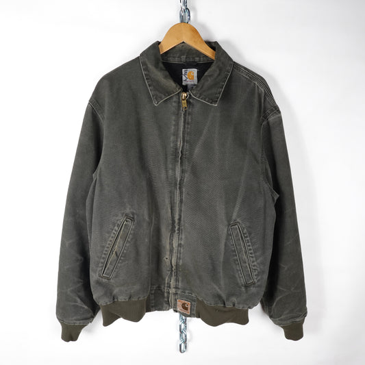 Vintage Carhartt Faded Green Jacket - Size L