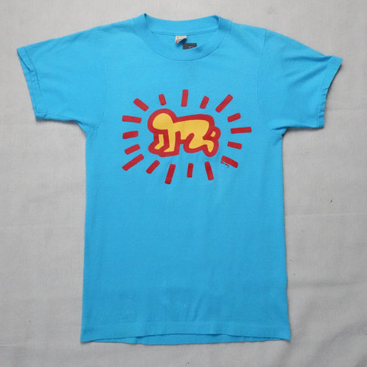 1980s Keith Haring Art Tee - Size S