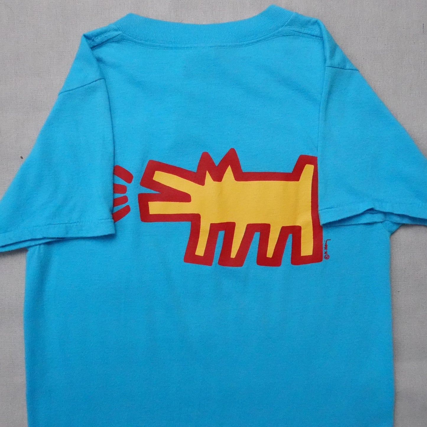 1980s Keith Haring Art Tee - Size S