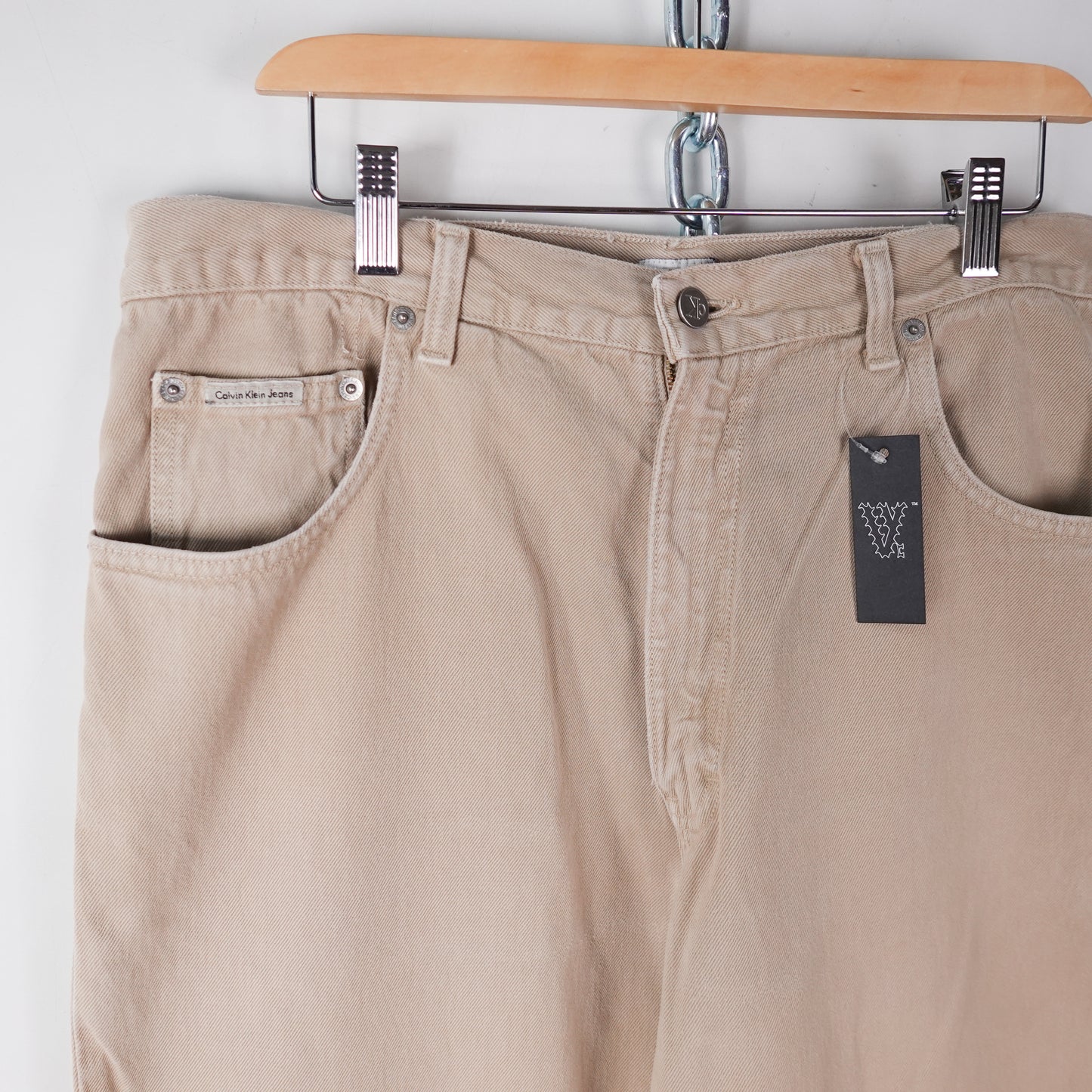 Vintage Calvin Klein Beige Denim - Size 32