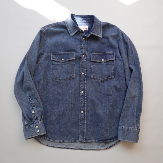Stussy Work Gear Denim Button Up Shirt - Size S