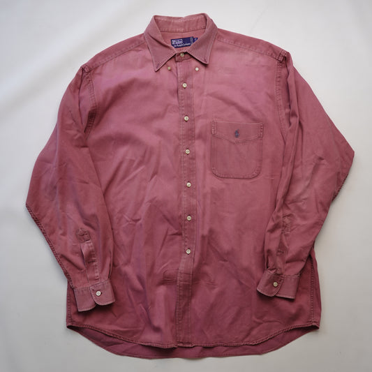 Vintage Polo RL Canvas Button Up - Size XL