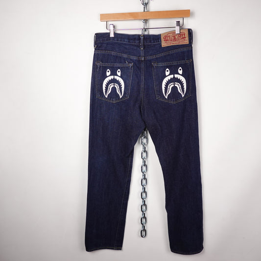 Bape Shark Type 2 Denim - Size M
