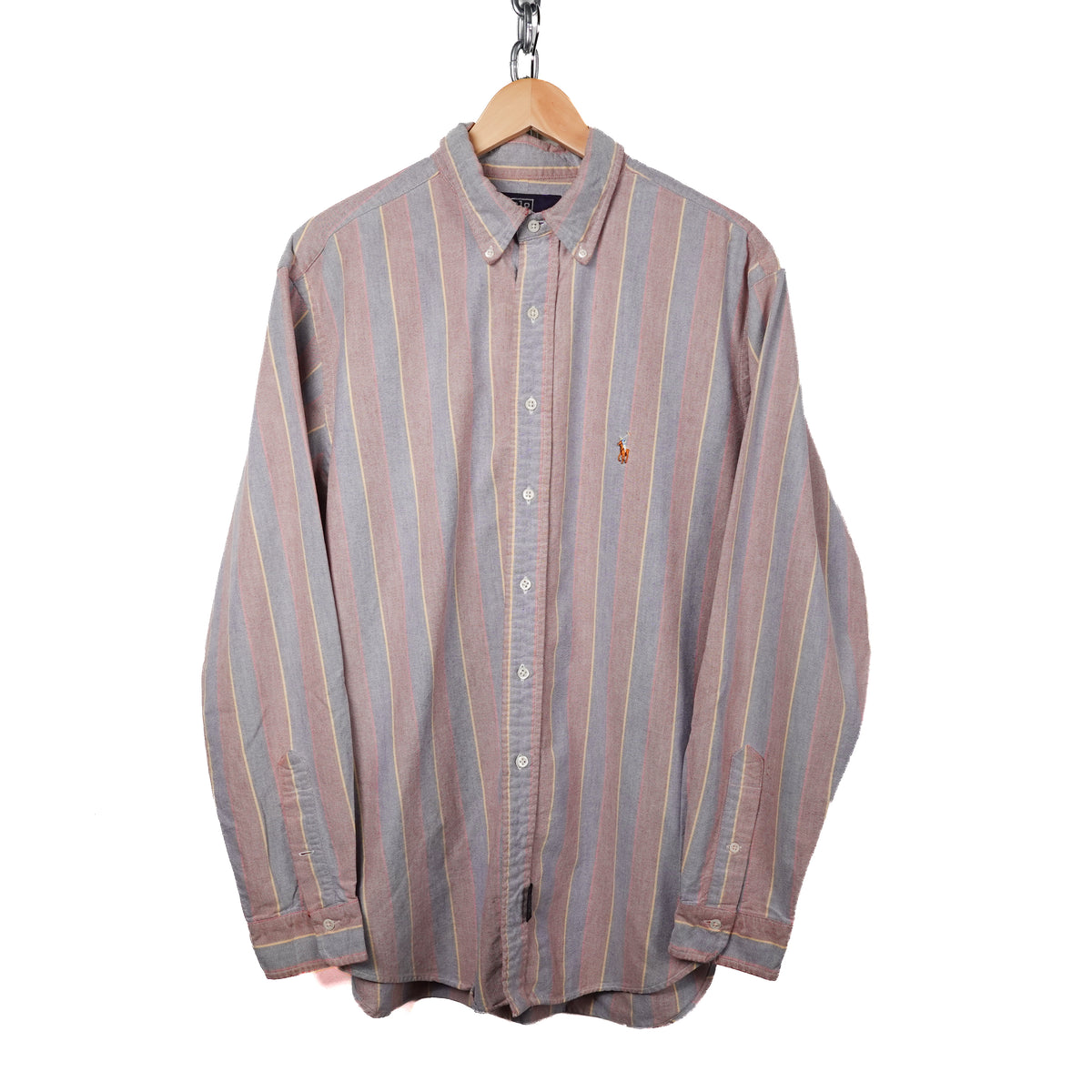 Vintage Polo RL Striped Button Up - Size XL