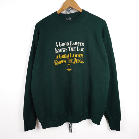 1990s Lawyer Crewneck - Size XL