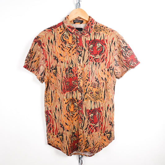 Vintage Stussy Flame Tiger BU - Size S