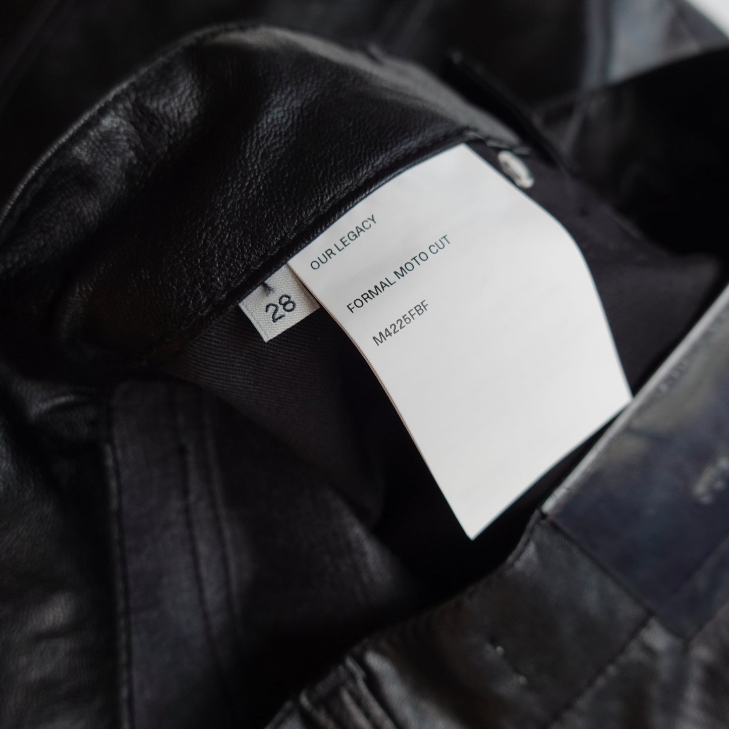 Our Legacy Leather Pants - Size 29