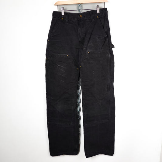 Cahartt Loose Fit Black Doubles - Size 28