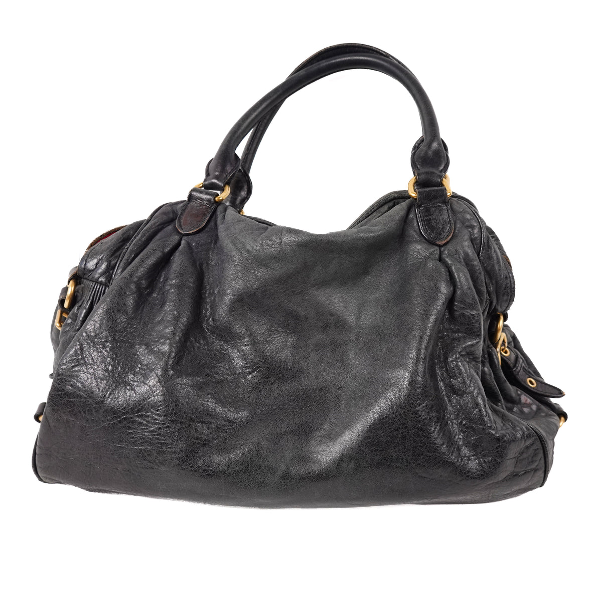 Miu Miu Padlock Leather Shoulder Bag
