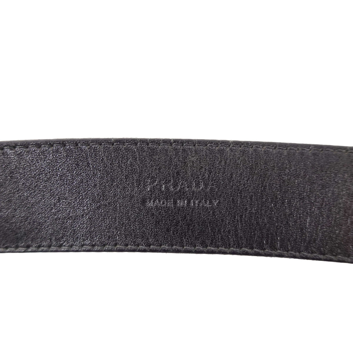 Prada Black Leather Belt - Size 37