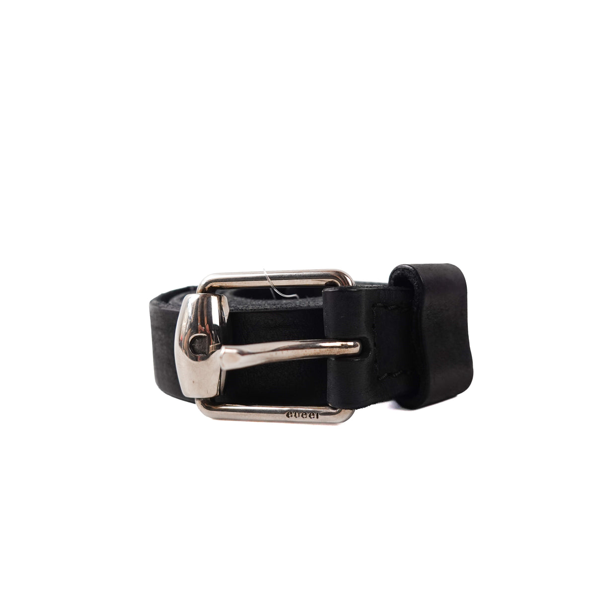 Gucci Black Leather Belt - Size 36